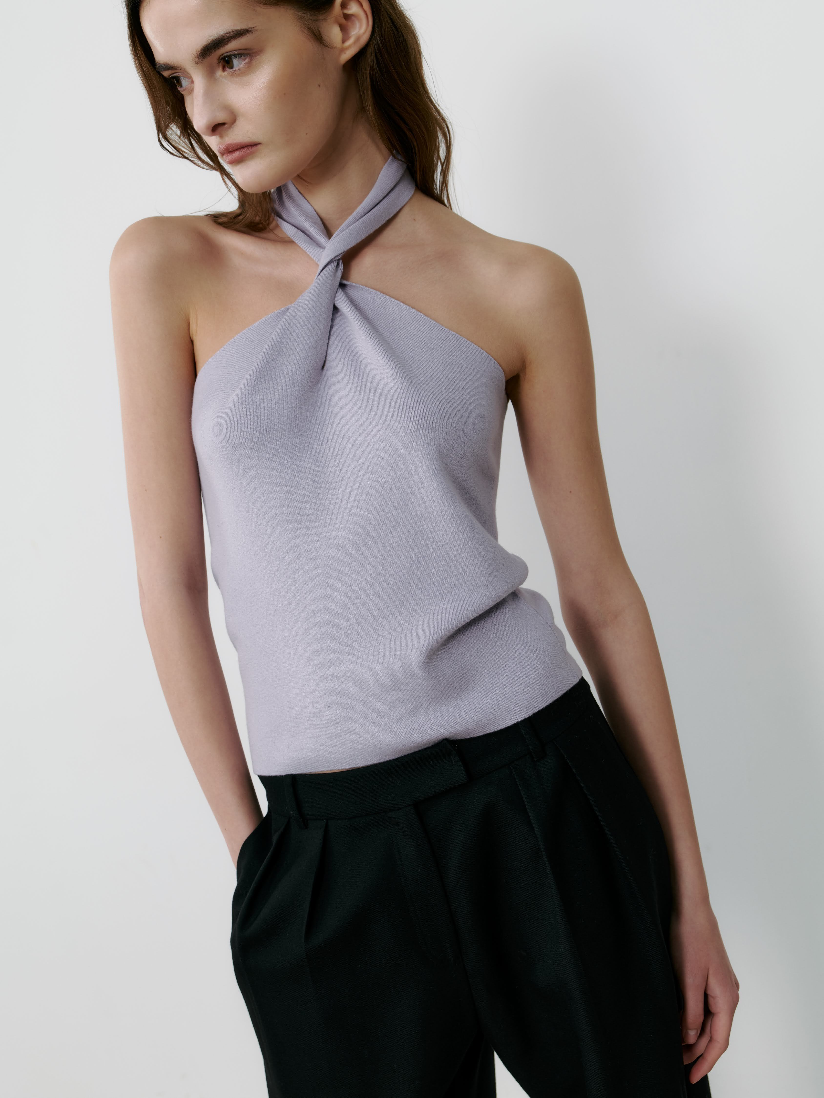 THE SILK HALTER TWIST TOP - HELIOS - Image 5