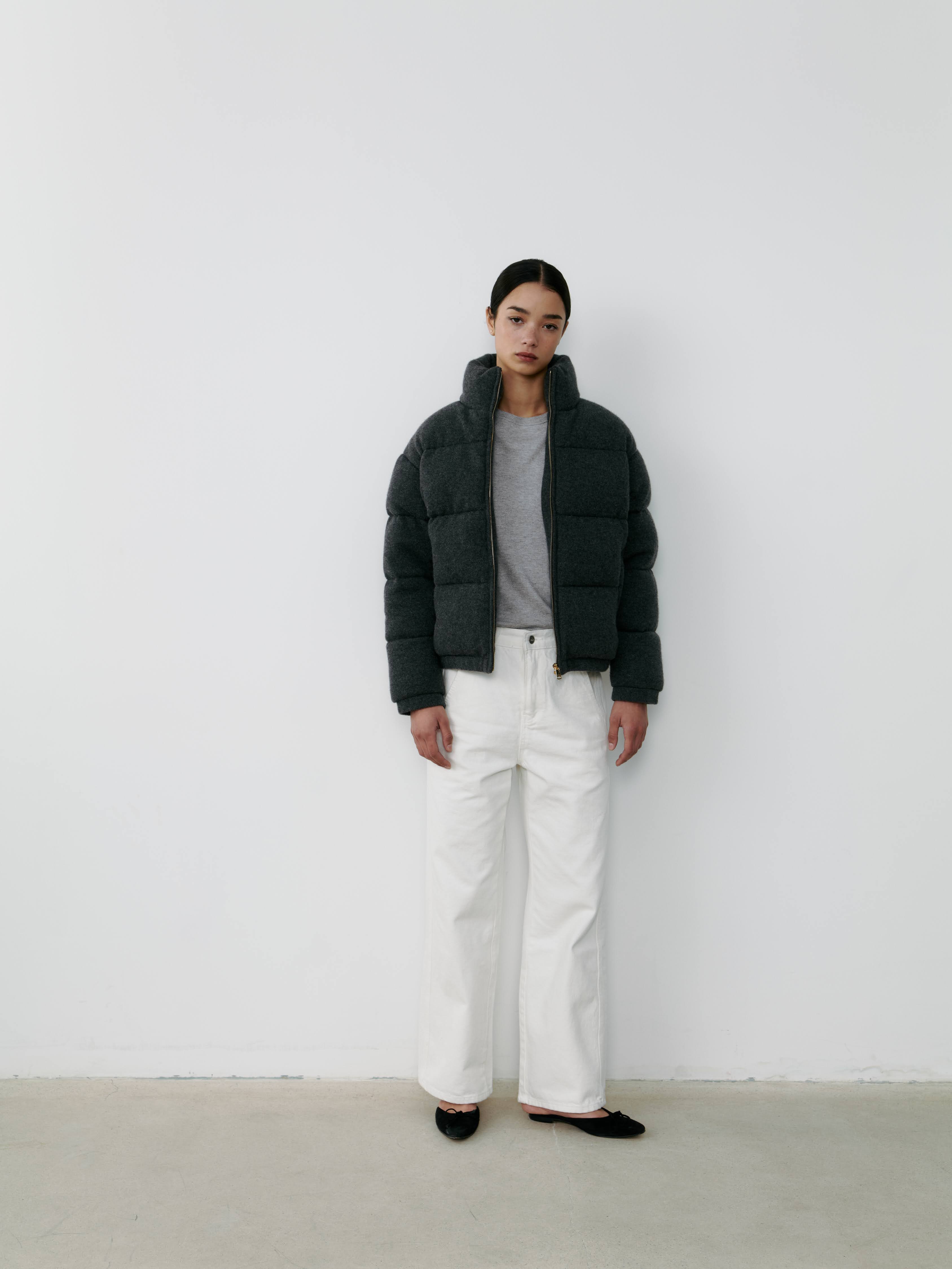THE CASHMERE DOWN JACKET - FLANNEL - Image 5